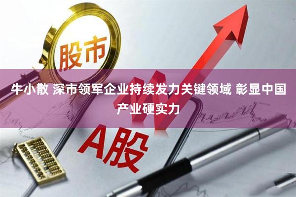 牛小散 深市领军企业持续发力关键领域 彰显中国产业硬实力
