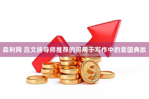 森利网 吕文扬导师推荐的可用于写作中的爱国典故